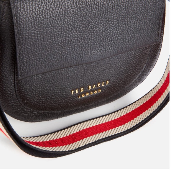 BRAND NEW Ted Baker Women's Amali Branded Webbing Strap Cross Body Bag - Black - Picture 9 of 15